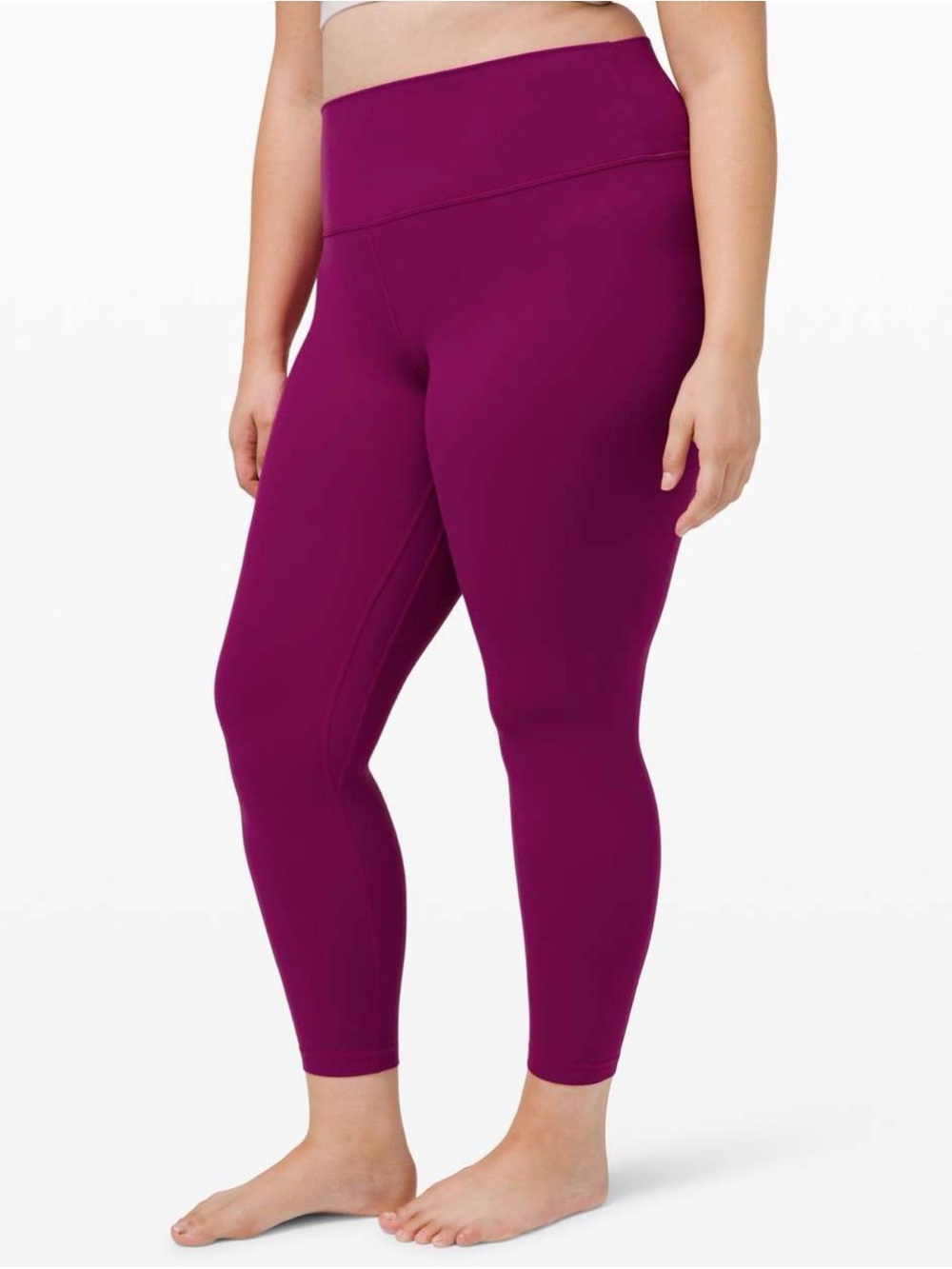 Lululemon Athletica Align high rise pant 25” inseam in deep fuschia size 10